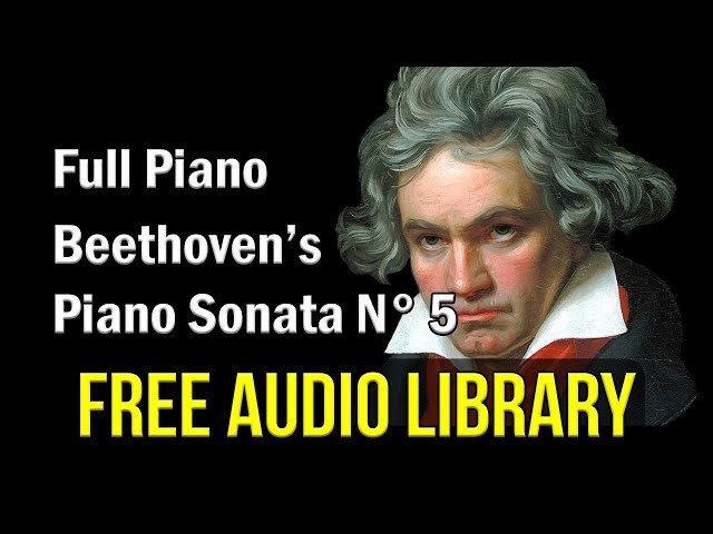 Beethoven Piano Sonata n°5 full piano (classical music for studying) no copyright relaxing music