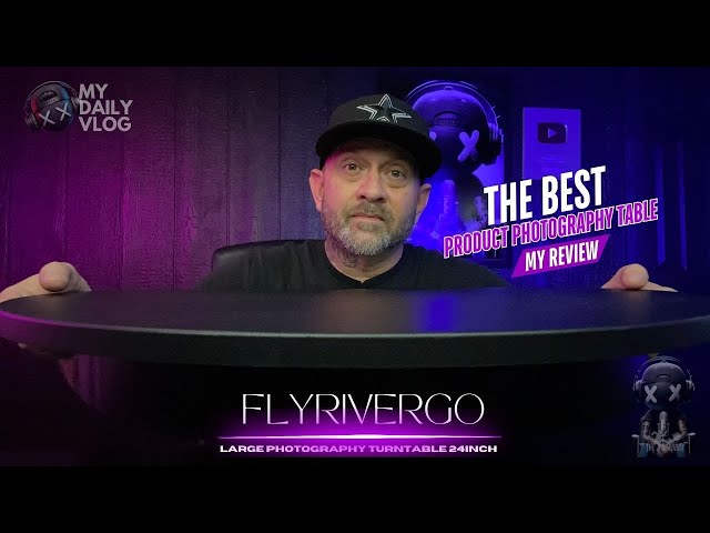 Perfect Large 24-Inch Product Photography Turntable by Flyrivergo Unboxing & Review #tphotography