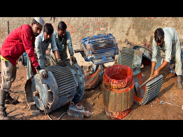 How High Voltage Electric Motor Recycle in Amazing Process in Factory || Mass Production Factories