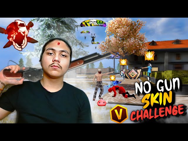 No Gun Skin And Only Sniper Challenge in Free Fire 😱 Can I Survive ?