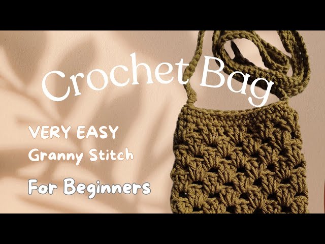 Crochet bag Very Easy Without a Pattern/ Small Bag crochet tutorial with Favourite Granny Stitch