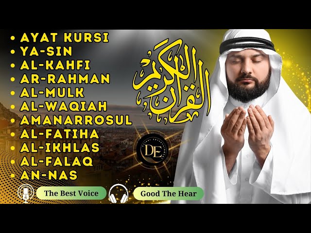 The heart touching voice of Ayat Kursi 7x,Surah Yasin,Ar Rahman,Waqiah,Al Mulk,Kahfi,Ikhlas,Falaq