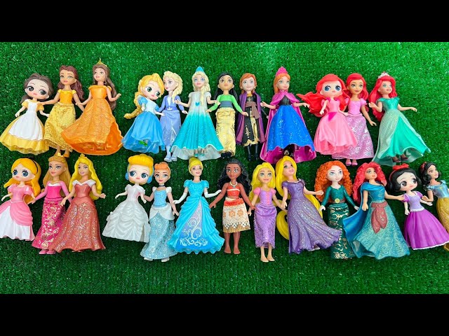 Elsa Doll Dress Transformation ~ DIY Miniature Ideas for Barbie~ Wig, Dress, Faceup, and More!