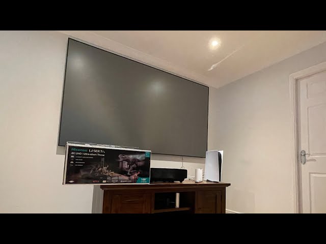 Unboxing Hisense 100 inch laser tv 4K ultra HD [ 100L5FTUK-B12 ]