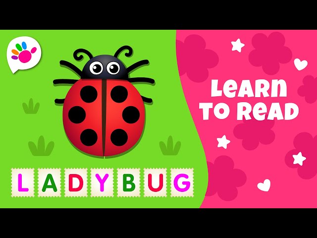 Be ready for school!  Learn to read in English! – Ladybug, Ostrich, Locomotive, Owl