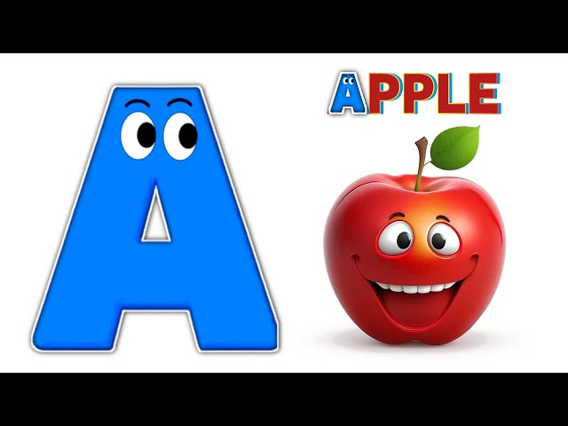 **ABC learning videos for toddlers"" | Letter song for kindergarten | ABC phonics song | A for apple