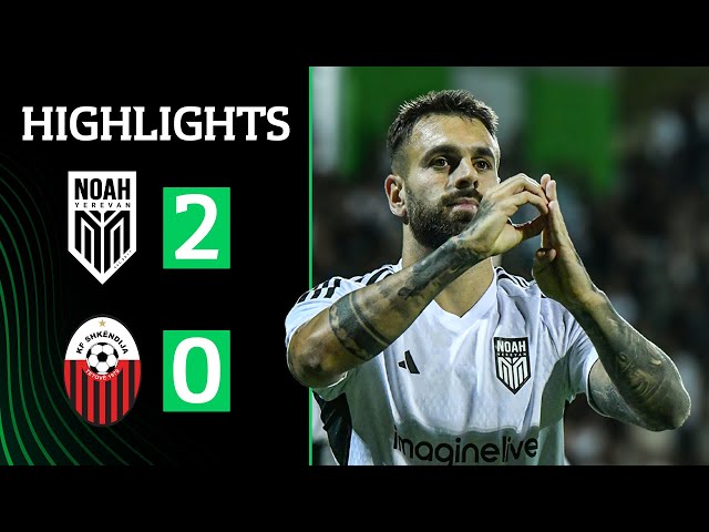 Noah 2-0 Shkëndija (UEFA Conference League, 1st Qualifying Round ) | Highlights