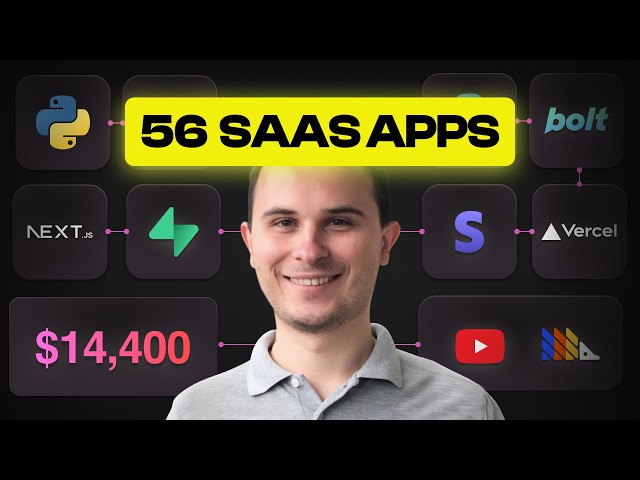 Build 56 micro SaaS, Earn $14,400/m, with SIMPLE Tech Stack