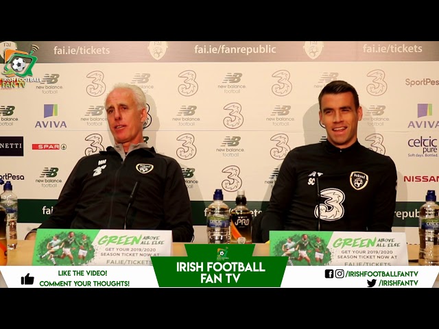 Mick McCarthy "Conor Hourihane will start left back" | Refuses to comment on Walters/Keane saga |