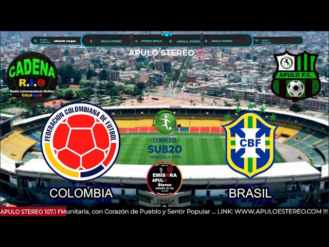 #01FEBREROERO2025: SUDAMERICANO SUB 20 ... COLOMBIA vs. BRASIL !!!