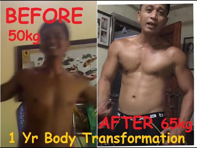 1 YEAR BODY TRANSFORMATION l SKINNY TO MUSCULAR