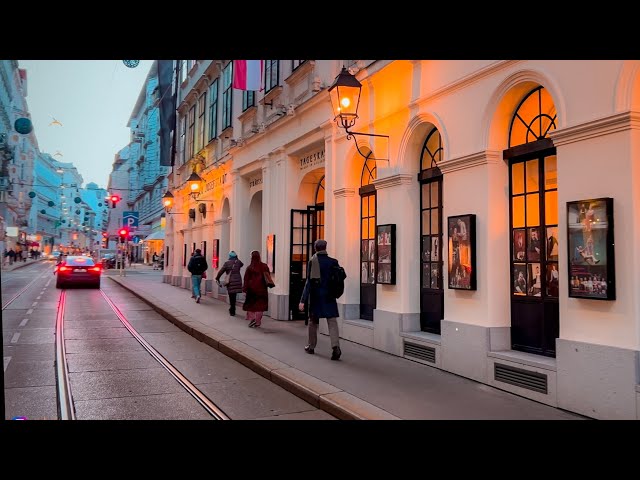 Vienna Walk at Parliament & Eighth District Josefstadt, January 2025 | 4K HDR