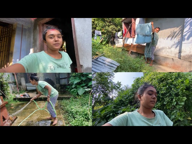 village cleaning vlog new 📸 desi cleaning vlog 💥 Indian housewife morning and night cleaning vlog🌄