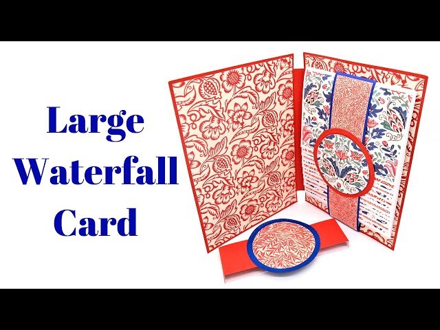 Large Waterfall Card or Mini Album | Creative Card Series 2018