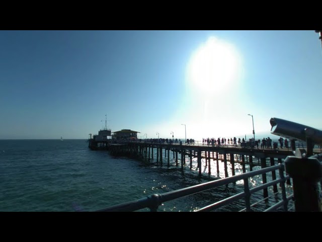 VR180 Slice of Life - A view toward the end of the Santa Monica Pier