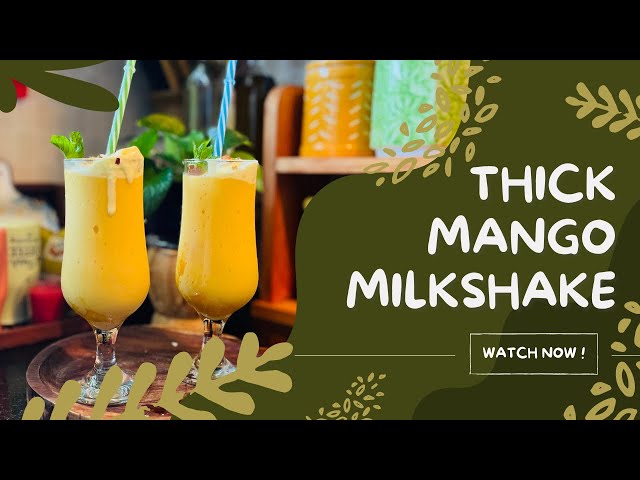 Mango Milkshake recipe || Tasty drink || Refreshing summer drink || Seasonal drink 😋🤤🧋