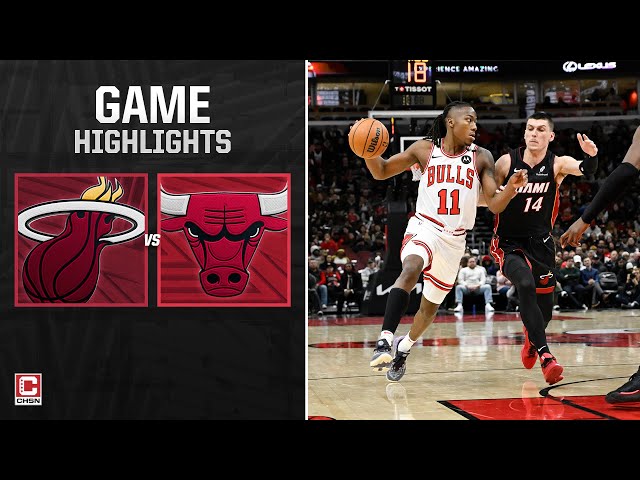 Chicago Bulls Team Highlights vs. Miami Heat - Game Highlights | CHSN Chicago Bulls