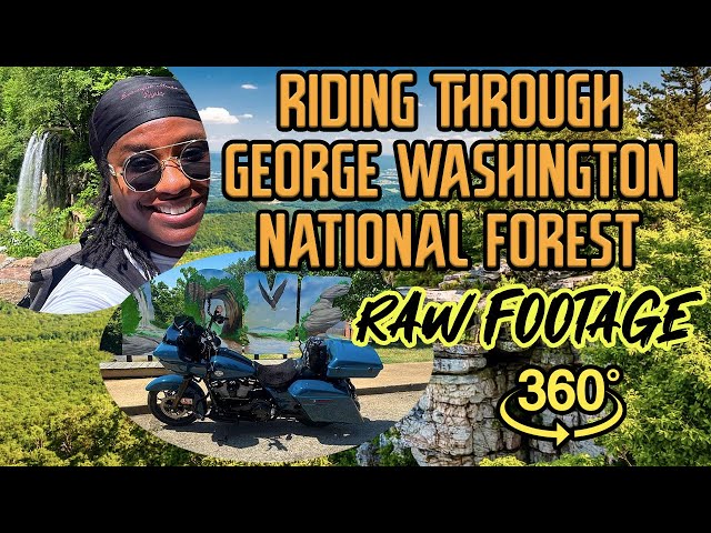 RAW 360 FOOTAGE | Riding Through the Twisties of George Washington National Forest | No Editing!