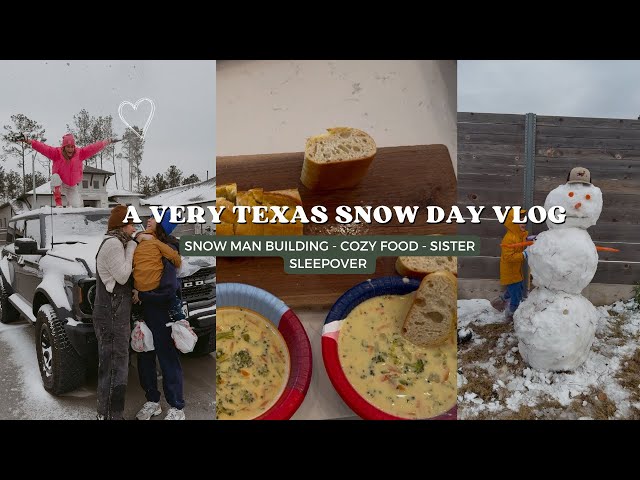 VLOG - Snow day - Sister Sleepover - Cozy Soup