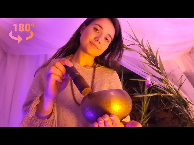 180º VR RELAXING ASMR: SOUND BATH ♡ HEALING SESSION EXPERIENCE (No Talking 360º audio)