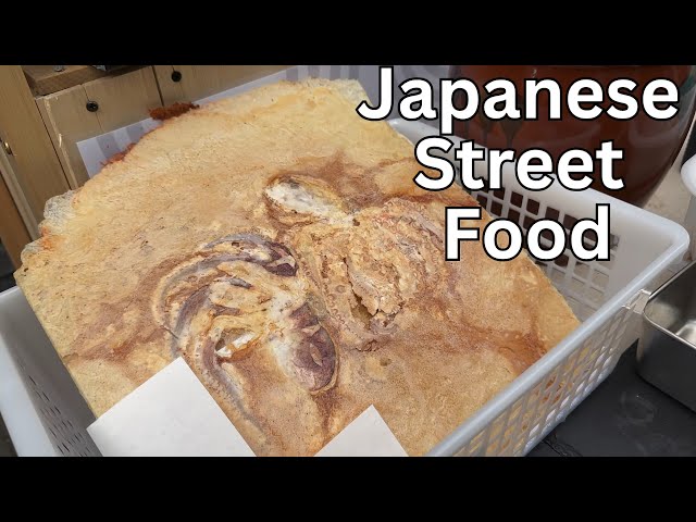 🇯🇵🐙🦑 JAPAN’S VIRAL STREET FOOD TREND: OCTOPUS RICE CRACKERS, OCTOPUS SENBEI IN OSAKA, 4K HDR