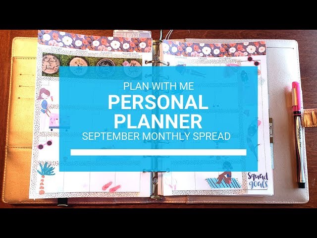 Plan With Me// Personal Planner - September Monthly Spread