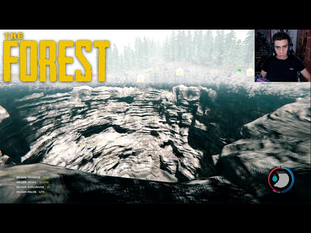 SALTAMOS AL CRATER GIGANTE Y MORIMOS MUCHAS VECES 😭😭 - the forest #12 - sebaswarplay - gameplay