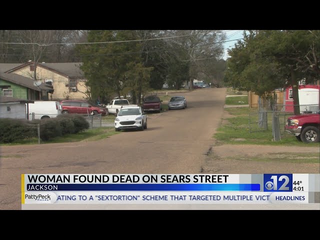 Woman found deceased on Sears Street in Jackson