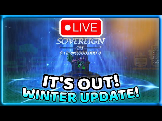 WINTER EVENT IS FINALLY OUT!!! | LIVE 🔴 (Sol's RNG)