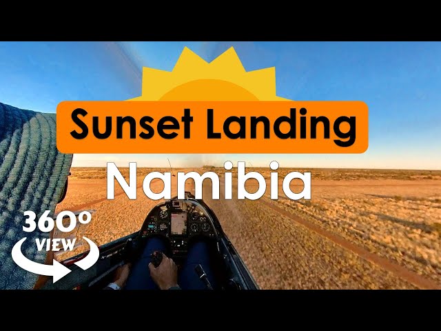 Sunset Landing Arcus M Glider Namibia - 360º view