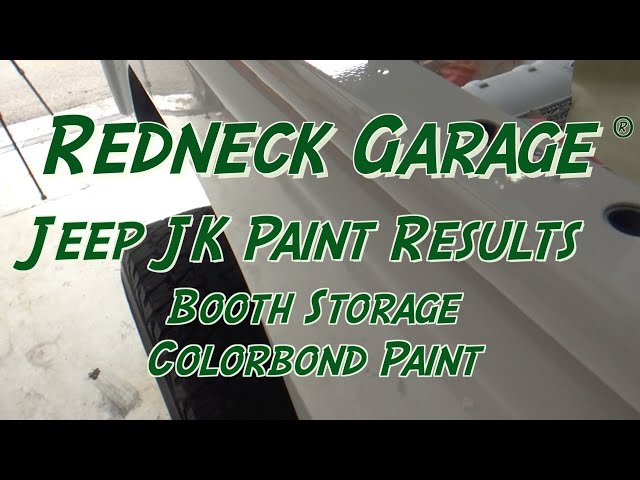 Wrangler JK Paint Job - Results - Colorbond Paint - Inf. Booth Storage