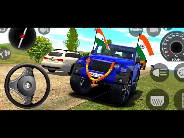 Indian Cars simulator 3D game Blue Thar 😈 !!  Dollar Song Modified !! Android game apps for phone Gm