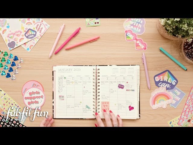 Plan with Me: January 2020 (ft. Paper Source™ 12 Month Rose Gold Floral Planner) | FabFitFun