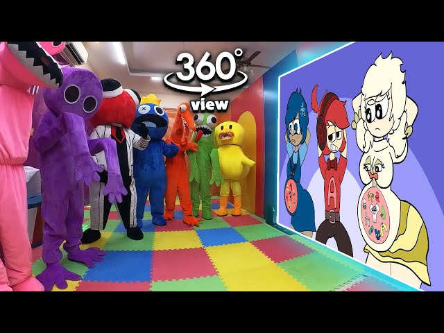 Rainbow Friends 360° - CINEMA HALL |Alphabet Lore But It's Reverse (Z - A) | Alphabet Lore Transform