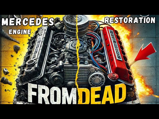 Mercedes V6 Engine Restoration – From Scrap to New!  /  Dead Mercedes V6 Engine  Rebuild!