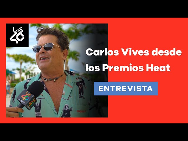 ¡EXCLUSIVA! #CarlosVives nos comenta su amor por la comida dominicana desde #PremiosHeat