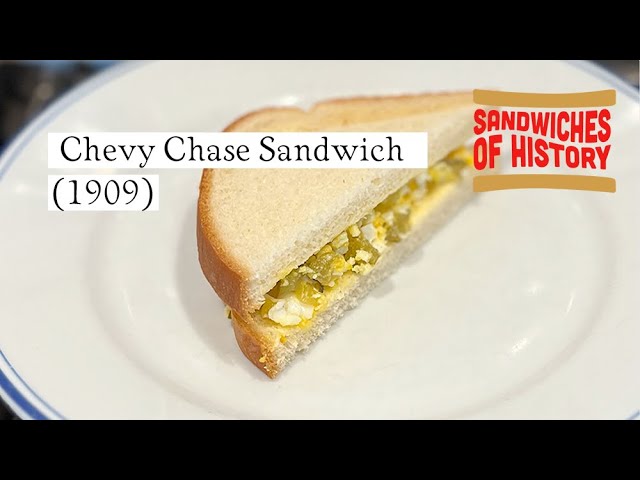 Chevy Chase Sandwich (1909) on Sandwiches of History⁣