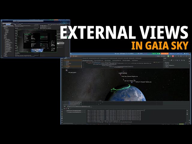 Gaia Sky - External view with back-buffer resolution multiplier