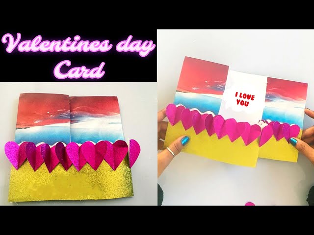 Valentine's Day Card | Dollar Tree Valentines Day Card Ideas | Valentine's Day 3D Card