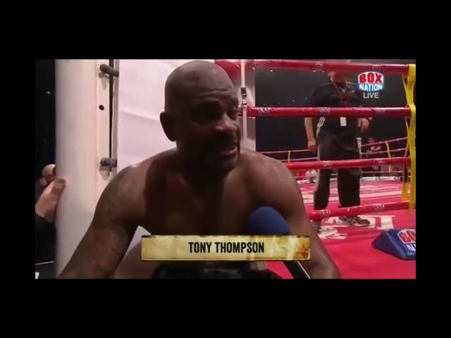 Tony Thompson hilarious interview. funniest thing in boxing