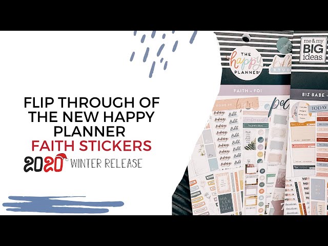 The NEW FAITH Sticker Book From The Happy Planner is GORGEOUS! | Flip Through | Winter Release 2020