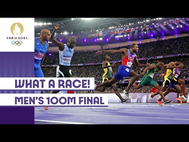 Noah Lyles takes gold! Men's 100m Final! 🇺🇸🔥🥇 | #Paris2024 highlights