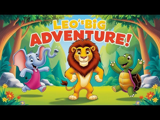 Leo's Big Adventure: Best AI generated brave lion short story /kids animal story