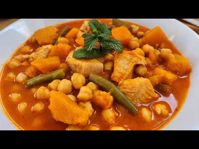 "Delicioso Guiso de Garbanzos con Verduras y Pollo | Receta Fácil y Saludable"