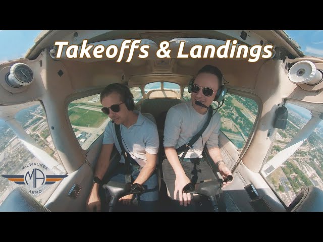 Hour 8 | Private Pilot Full Lesson | Takeoffs and Landings | 360° Video