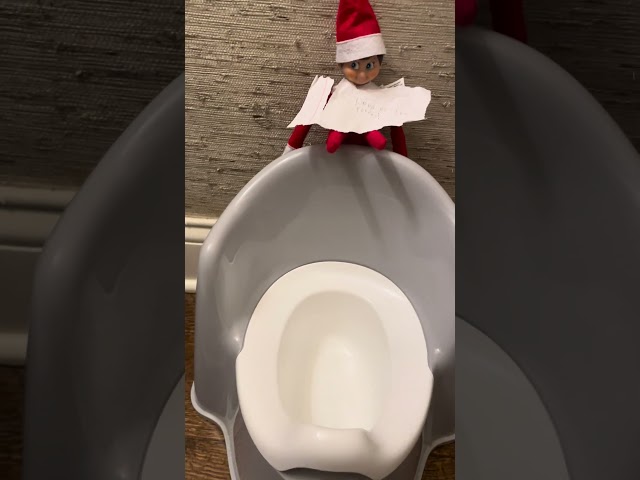 Elf on the shelf to help toilet train?!?! #elfontheshelfideas