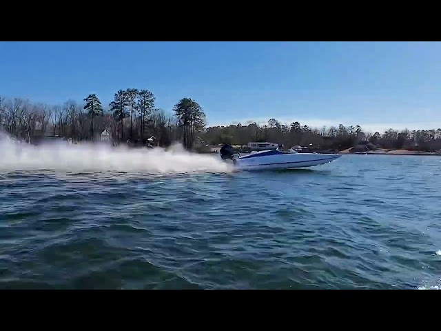 Trick 23 ultra high-performance boats rip up the lake powered by Mercury Racing V8 and V10 power!