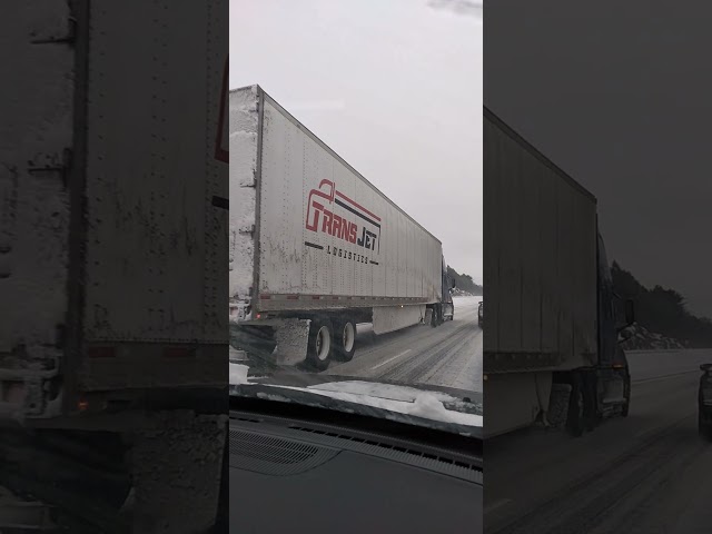 Transport Petrolier DRV & Trans Jet Logistics...slow & safe drive on 401 Hwy West 🇨🇦❄🥶 in my way