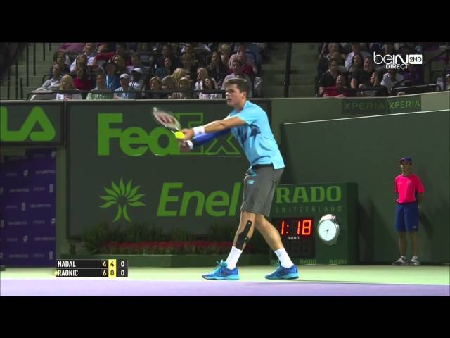 Nadal vs Raonic, Miami 2014 27/03/14