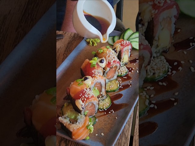 Sushi with fire in Cape Town #telugu #vlog #travel #food